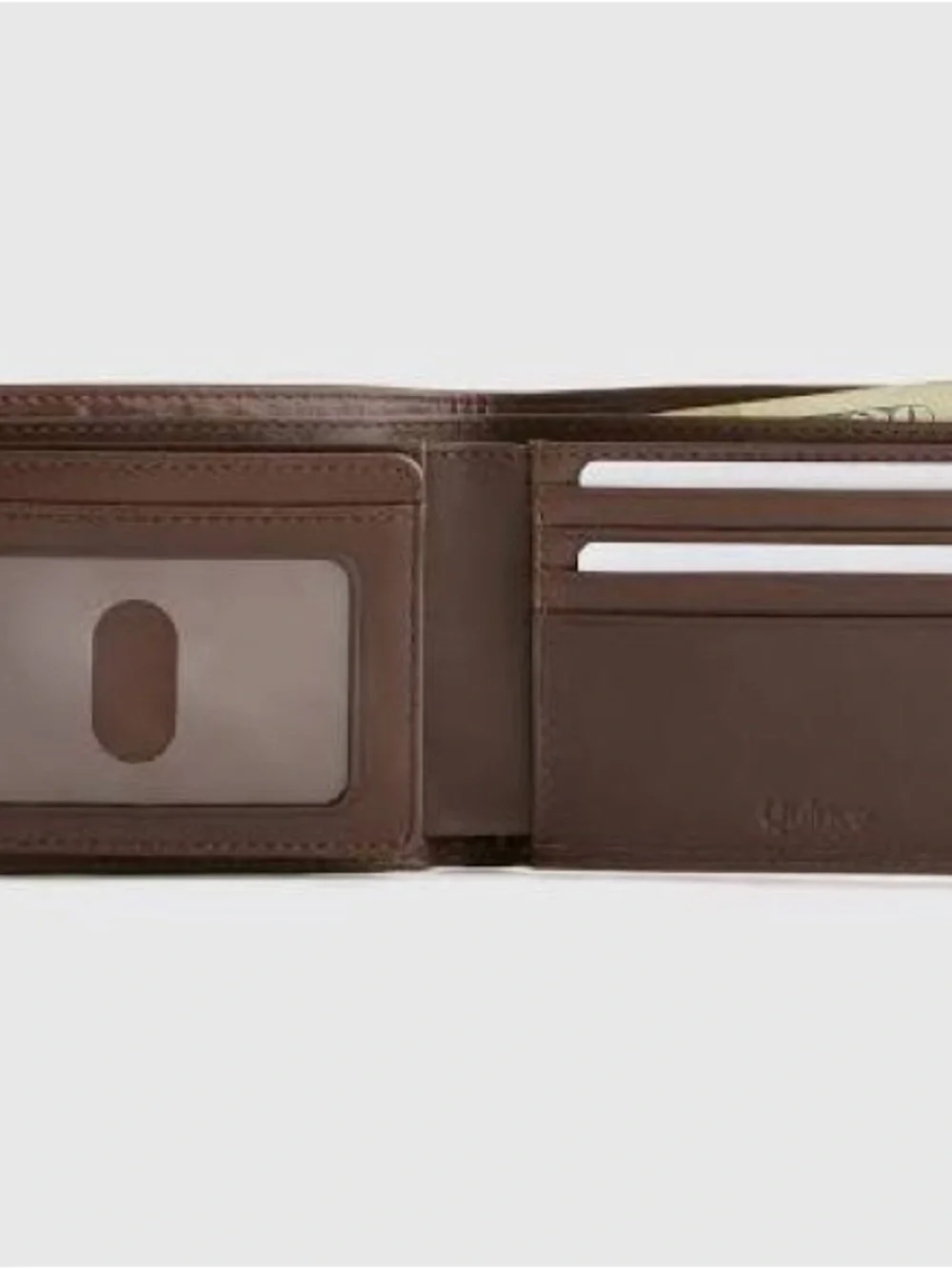 Quince Men's Brown Leather Bi-Fold Wallet